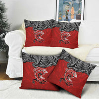 Aotearoa Toitu Te Tiriti Pillow Cover Taniwha Tribal Motifs LT03 - Polynesian Pride