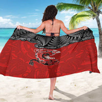 Aotearoa Toitu Te Tiriti Sarong Taniwha Tribal Motifs LT03 - Polynesian Pride