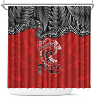 Aotearoa Toitu Te Tiriti Shower Curtain Taniwha Tribal Motifs LT03 Multicolor - Polynesian Pride
