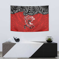 Aotearoa Toitu Te Tiriti Tapestry Taniwha Tribal Motifs LT03 - Polynesian Pride