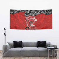 Aotearoa Toitu Te Tiriti Tapestry Taniwha Tribal Motifs LT03 - Polynesian Pride
