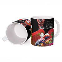 Aotearoa Toitu Te Tiriti Ceramic Mug Waitangi-Honour The Treaty NZ Tuatara and Plants LT03 - Polynesian Pride