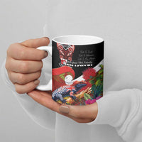 Aotearoa Toitu Te Tiriti Ceramic Mug Waitangi-Honour The Treaty NZ Tuatara and Plants LT03 - Polynesian Pride