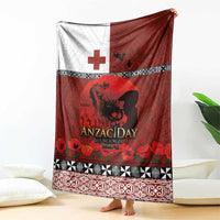 Tonga ANZAC Day Blanket Gallipoli Lest We Forget Ngatu Art Tribal LT03 - Polynesian Pride