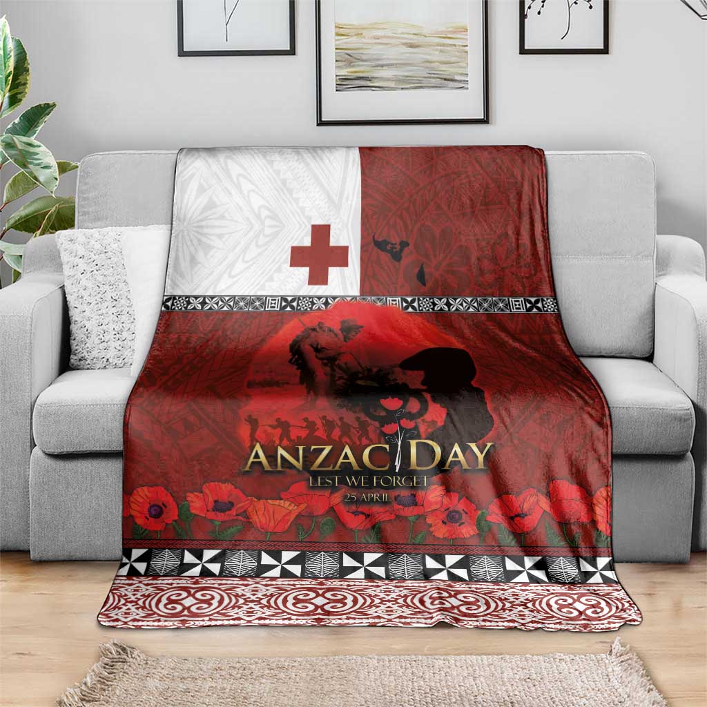 Tonga ANZAC Day Blanket Gallipoli Lest We Forget Ngatu Art Tribal LT03 - Polynesian Pride
