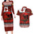 Tonga ANZAC Day Couples Matching Long Sleeve Bodycon Dress and Hawaiian Shirt Gallipoli Lest We Forget Ngatu Art Tribal