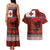 Tonga ANZAC Day Couples Matching Tank Maxi Dress and Hawaiian Shirt Gallipoli Lest We Forget Ngatu Art Tribal