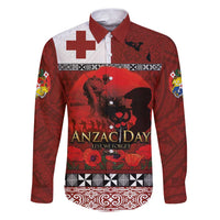 Tonga ANZAC Day Family Matching Puletasi and Hawaiian Shirt Gallipoli Lest We Forget Ngatu Art Tribal
