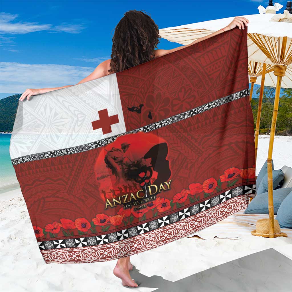 Tonga ANZAC Day Sarong Gallipoli Lest We Forget Ngatu Art Tribal