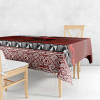 Tonga ANZAC Day Tablecloth Gallipoli Lest We Forget Ngatu Art Tribal LT03 - Polynesian Pride