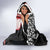 Tonga and New Zealand ANZAC Day Hooded Blanket Gallipoli Lest We Forget Ngatu Art Tribal and Maori Tattoo with Fern LT03