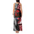 Tonga and New Zealand ANZAC Day Tank Maxi Dress Gallipoli Lest We Forget Ngatu Art Tribal and Maori Tattoo with Fern LT03