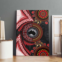 Tonga and Australia Together Canvas Wall Art Ngatu Art Tribal Aboriginal Tattoo Pattern LT03 - Polynesian Pride