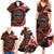 Tonga and Australia Together Family Matching Summer Maxi Dress and Hawaiian Shirt Ngatu Art Tribal Aboriginal Tattoo Pattern