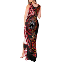 Tonga and Australia Together Tank Maxi Dress Ngatu Art Tribal Aboriginal Tattoo Pattern LT03 - Polynesian Pride