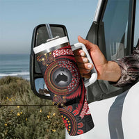 Tonga and Australia Together Tumbler With Handle Ngatu Art Tribal-Aboriginal Tattoo Pattern LT03 - Polynesian Pride