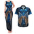 New Zealand Maori Matariki Couples Matching Tank Maxi Dress and Hawaiian Shirt Hongi Kiwi Bird and Silver Fern LT03