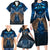 New Zealand Maori Matariki Family Matching Long Sleeve Bodycon Dress and Hawaiian Shirt Hongi Kiwi Bird and Silver Fern LT03