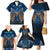 New Zealand Maori Matariki Family Matching Mermaid Dress and Hawaiian Shirt Hongi Kiwi Bird and Silver Fern LT03