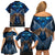 New Zealand Maori Matariki Family Matching Off Shoulder Short Dress and Hawaiian Shirt Hongi Kiwi Bird and Silver Fern LT03