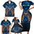 New Zealand Maori Matariki Family Matching Short Sleeve Bodycon Dress and Hawaiian Shirt Hongi Kiwi Bird and Silver Fern LT03