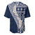 Hawaii Plumeria Tribal Vintage Baseball Jersey Special Blue