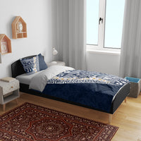 Hawaii Plumeria Tribal Vintage Bedding Set Special Blue LT03 - Polynesian Pride