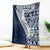 Hawaii Plumeria Tribal Vintage Blanket Special Blue