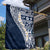 Hawaii Plumeria Tribal Vintage Garden Flag Special Blue