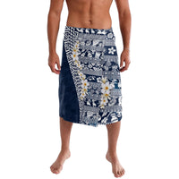 Hawaii Plumeria Tribal Vintage Lavalava Special Blue LT03 Blue - Polynesian Pride