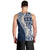 Hawaii Plumeria Tribal Vintage Men Tank Top Special Blue