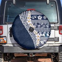 Hawaii Plumeria Tribal Vintage Spare Tire Cover Special Blue LT03 Blue - Polynesian Pride