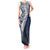 Hawaii Plumeria Tribal Vintage Tank Maxi Dress Special Blue