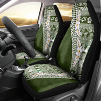 Hawaii Plumeria Tribal Vintage Car Seat Cover Special Green