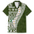 Hawaii Plumeria Tribal Vintage Family Matching Puletasi and Hawaiian Shirt Special Green