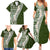 Hawaii Plumeria Tribal Vintage Family Matching Summer Maxi Dress and Hawaiian Shirt Special Green