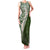 Hawaii Plumeria Tribal Vintage Family Matching Tank Maxi Dress and Hawaiian Shirt Special Green