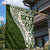 Hawaii Plumeria Tribal Vintage Garden Flag Special Green