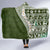 Hawaii Plumeria Tribal Vintage Hooded Blanket Special Green