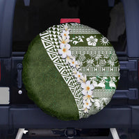 Hawaii Plumeria Tribal Vintage Spare Tire Cover Special Green LT03 - Polynesian Pride