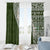 Hawaii Plumeria Tribal Vintage Window Curtain Special Green