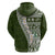 Hawaii Plumeria Tribal Vintage Zip Hoodie Special Green