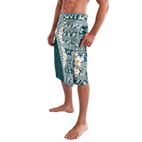 Hawaii Plumeria Tribal Vintage Lavalava Special Turquoise LT03 - Polynesian Pride
