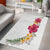 Hawaiian Plumeria and Hibiscus Area Rug White Mode