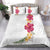 Hawaiian Plumeria and Hibiscus Bedding Set White Mode