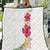 Hawaiian Plumeria and Hibiscus Quilt White Mode