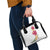 Hawaiian Plumeria and Hibiscus Shoulder Handbag White Mode