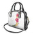 Hawaiian Plumeria and Hibiscus Shoulder Handbag White Mode