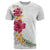 Hawaiian Plumeria and Hibiscus T Shirt White Mode