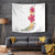 Hawaiian Plumeria and Hibiscus Tapestry White Mode